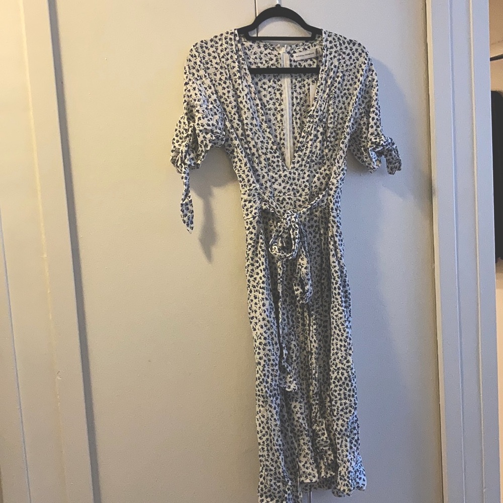 Faithfull the brand spring dress tags on spring print